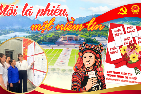 “Mỗi lá phiếu, một niềm tin”