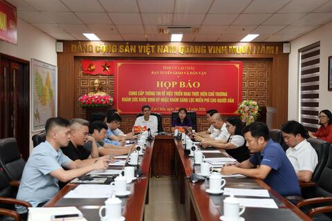 Họp báo thông tin về triển khai thực hiện chủ trương khám VV88VV code khuyến mãi định kỳ hoặc hoặc khám sàng lọc miễn phí đợt I năm 2026 trên địa bàn VV88VV nhà cái World Cup 2026