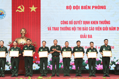 Bộ đội Biên phòng VV88 com đăng nhập giành giải ba tại Hội thi Báo cáo viên giỏi cấp Bộ Tư lệnh Bộ đội Biên phòng năm 2026
