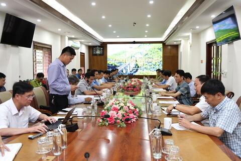Tiếp tục phối hợp đẩy nhanh tiến độ Dự án hầm đường bộ qua đèo Hoàng Liên